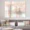 Designart - Intersect II Grey - Pink Modern Premium Canvas Wall Art